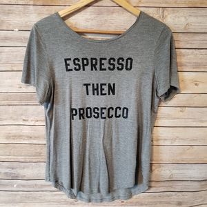Old Navy Espresso Then Proseco Gray Top Medium